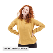 Aventura Women's Kelford Organic Long Sleeve Top - Amber Gold by Lenny's Shoe & Apparel