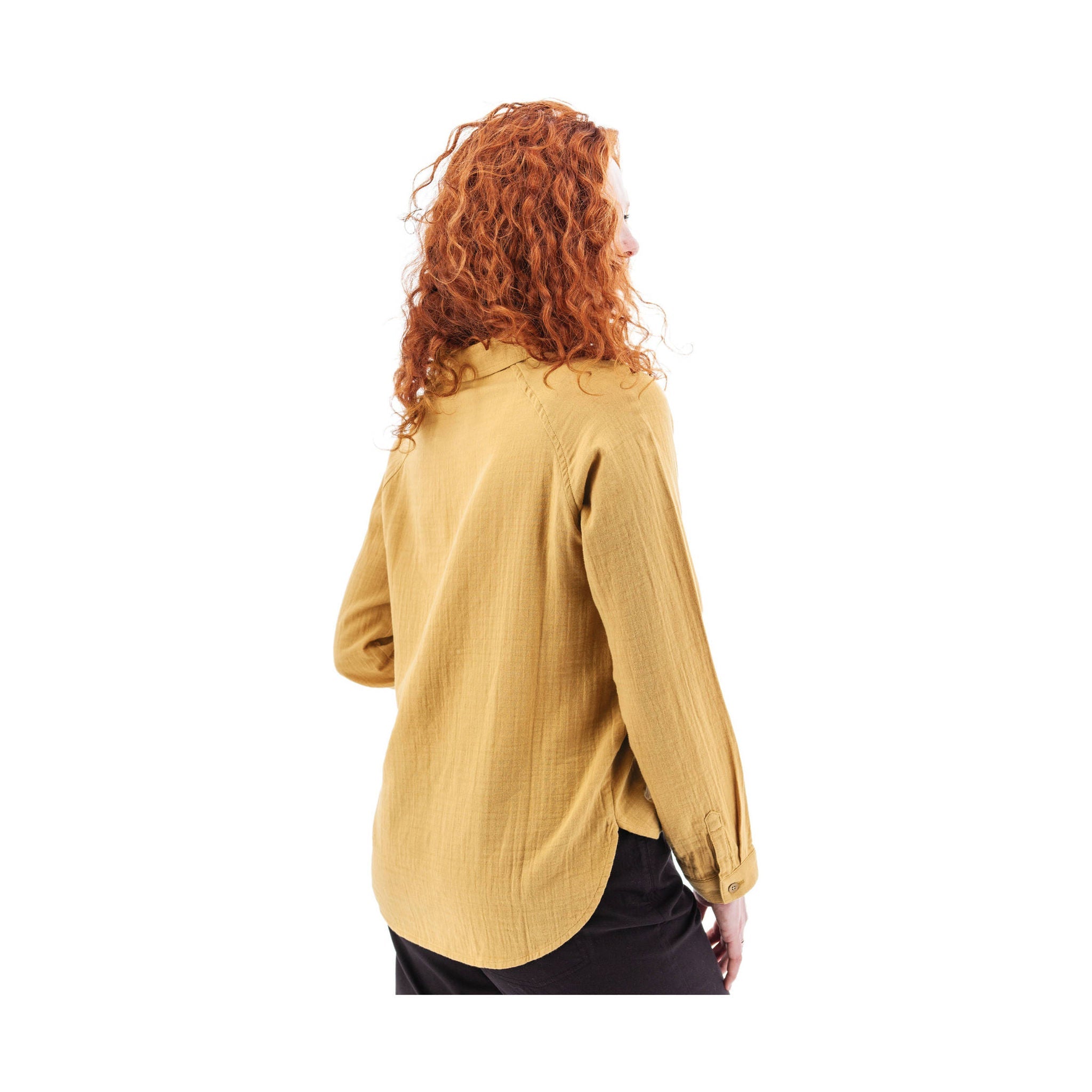 Aventura Women's Kelford Organic Long Sleeve Top - Amber Gold by Lenny's Shoe & Apparel