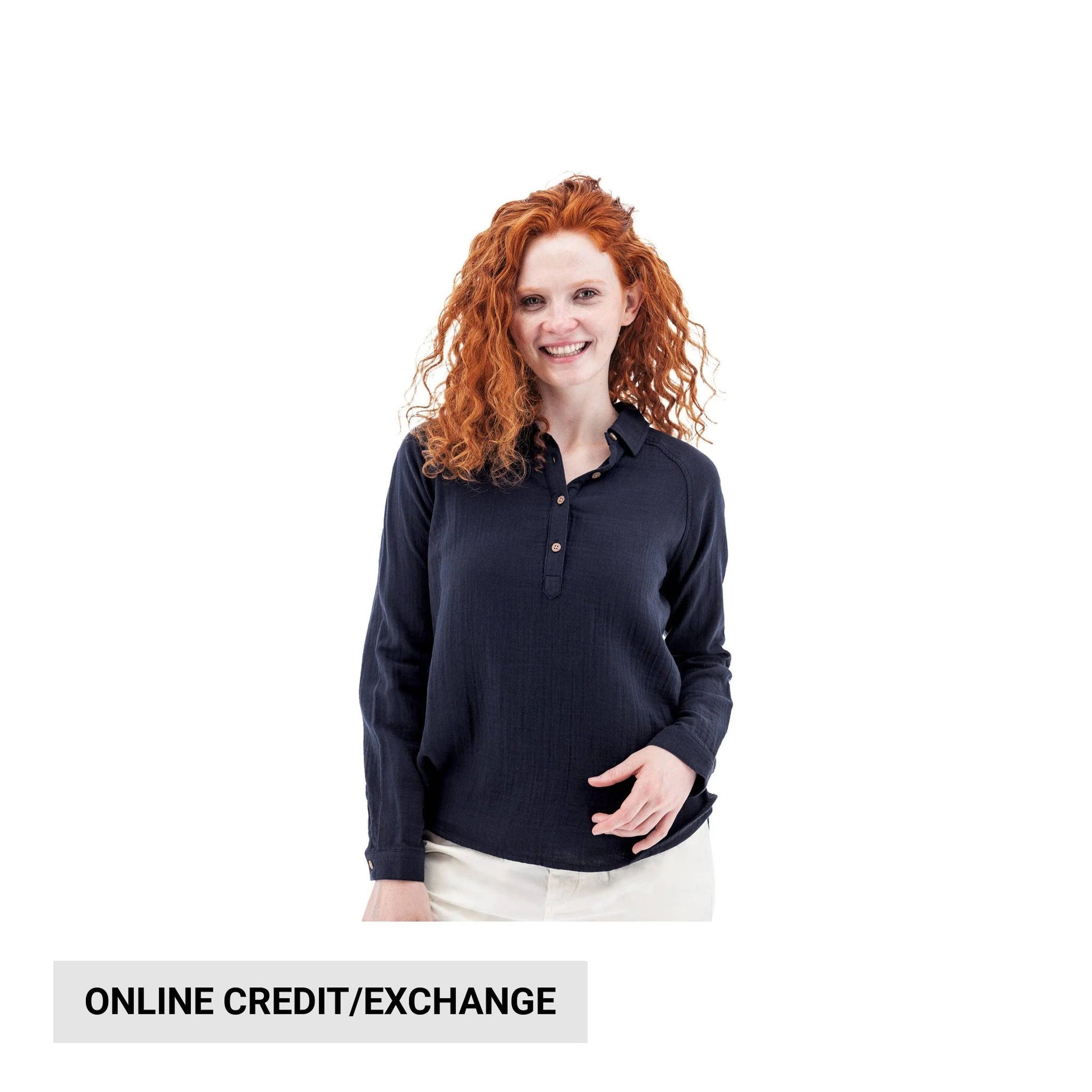 Aventura Women's Kelford Organic Long Sleeve Top - Sky Captain by Lenny's Shoe & Apparel