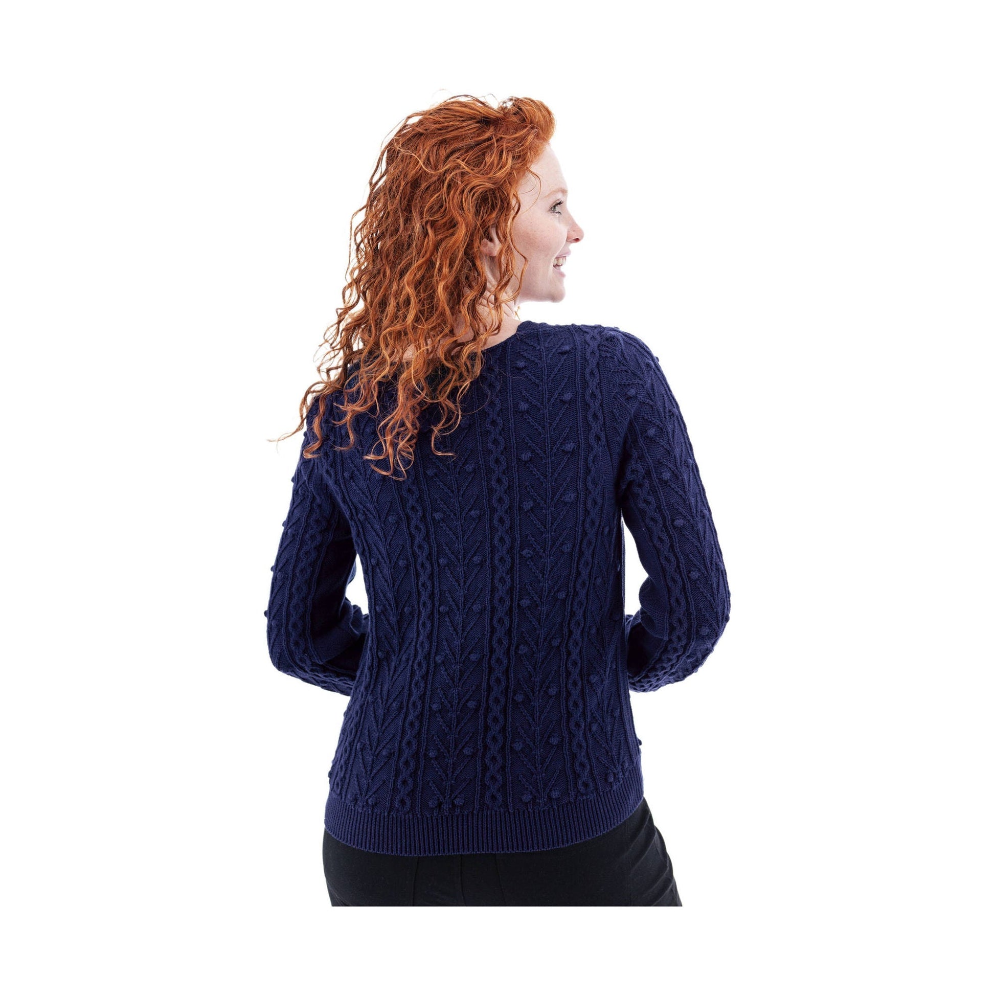 Aventura Women's Kincade Organic Cotton Sweater - Peacoat by Lenny's Shoe & Apparel