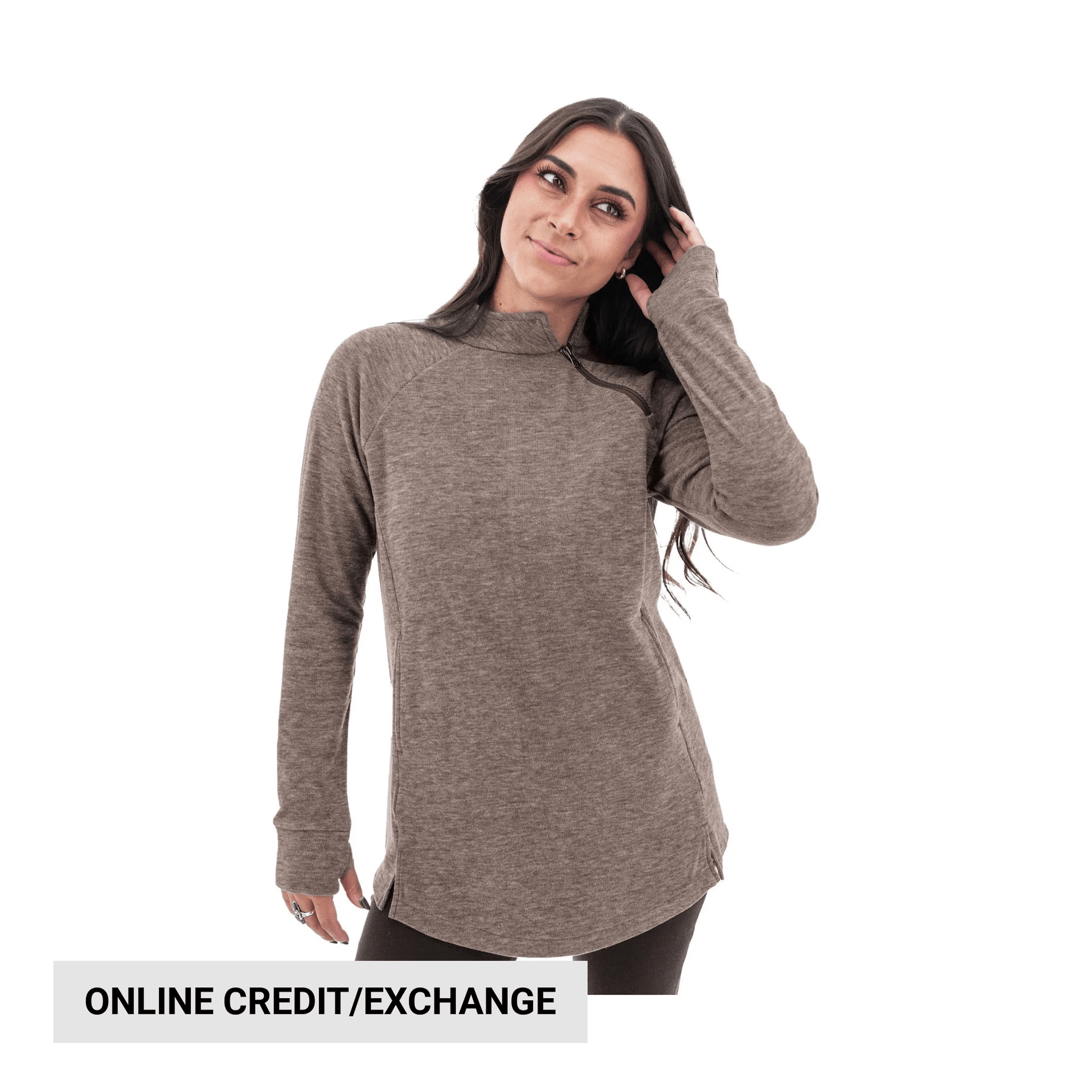 Aventura Women's McKenna Fleece Tunic - Black Coffee by Lenny's Shoe & Apparel