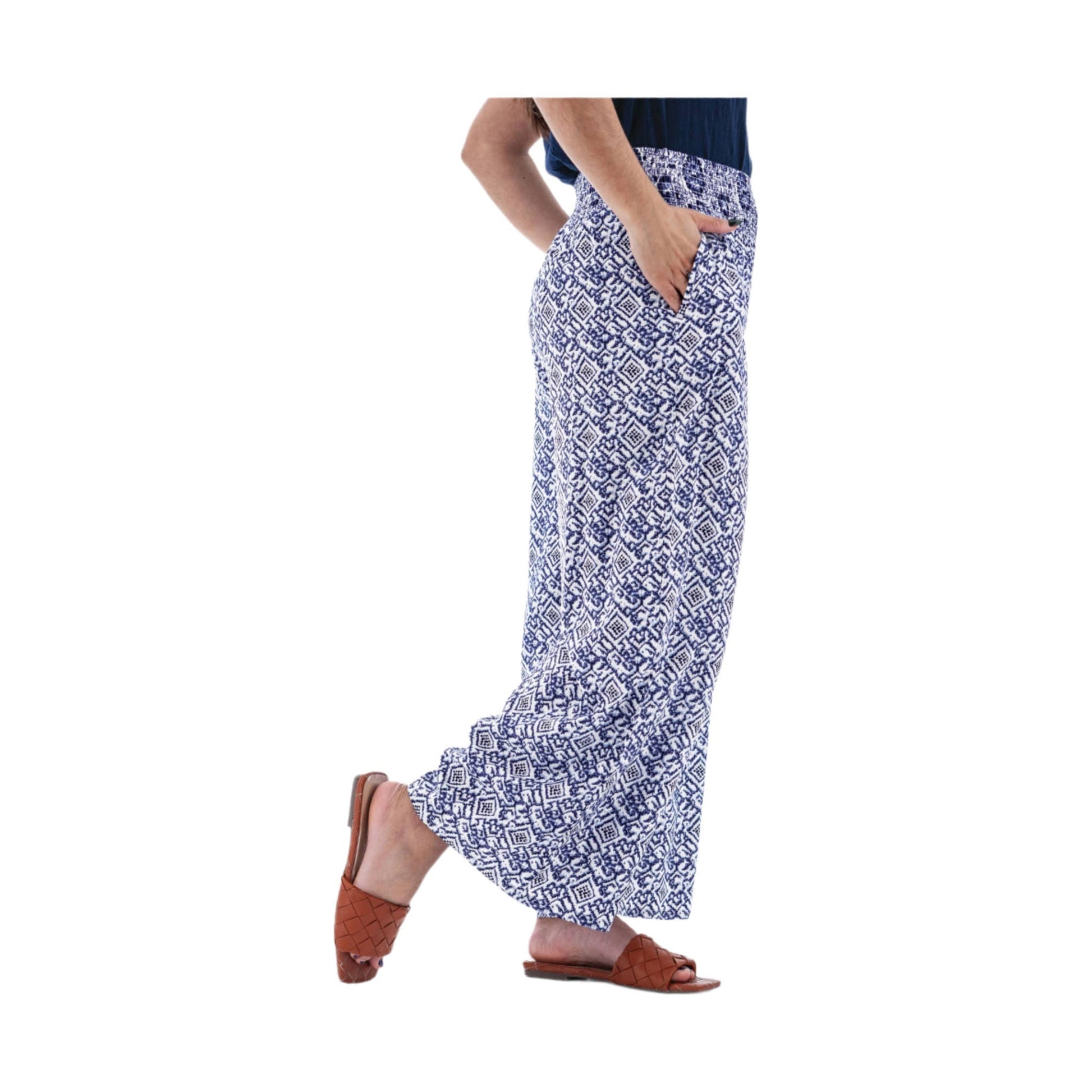 Aventura Women's Portofino Palazzo Pant - Sky Captain by Lenny's Shoe & Apparel