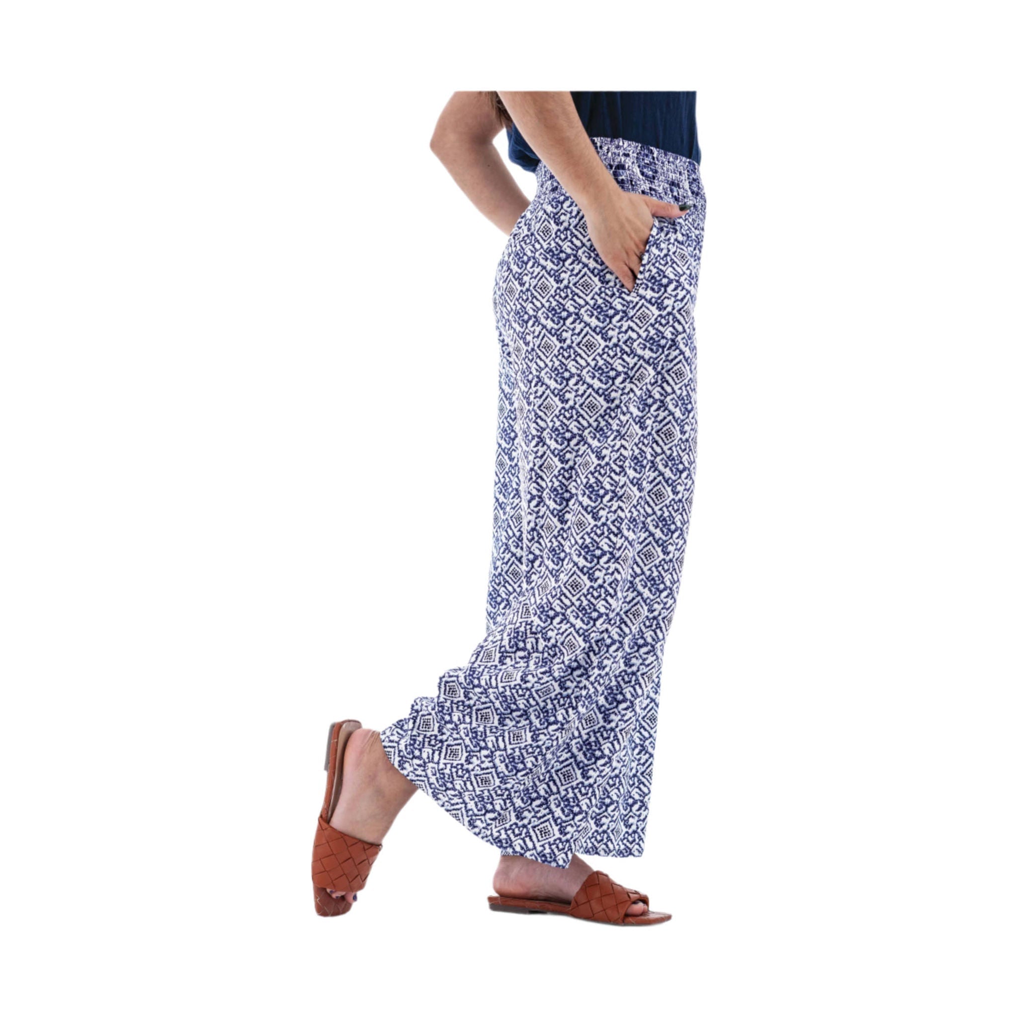 Aventura Women's Portofino Palazzo Pant - Sky Captain by Lenny's Shoe & Apparel