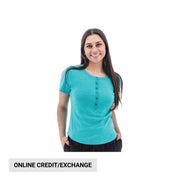 Aventura Women's Sandia Henley Tee - Ceramic by Lenny's Shoe & Apparel