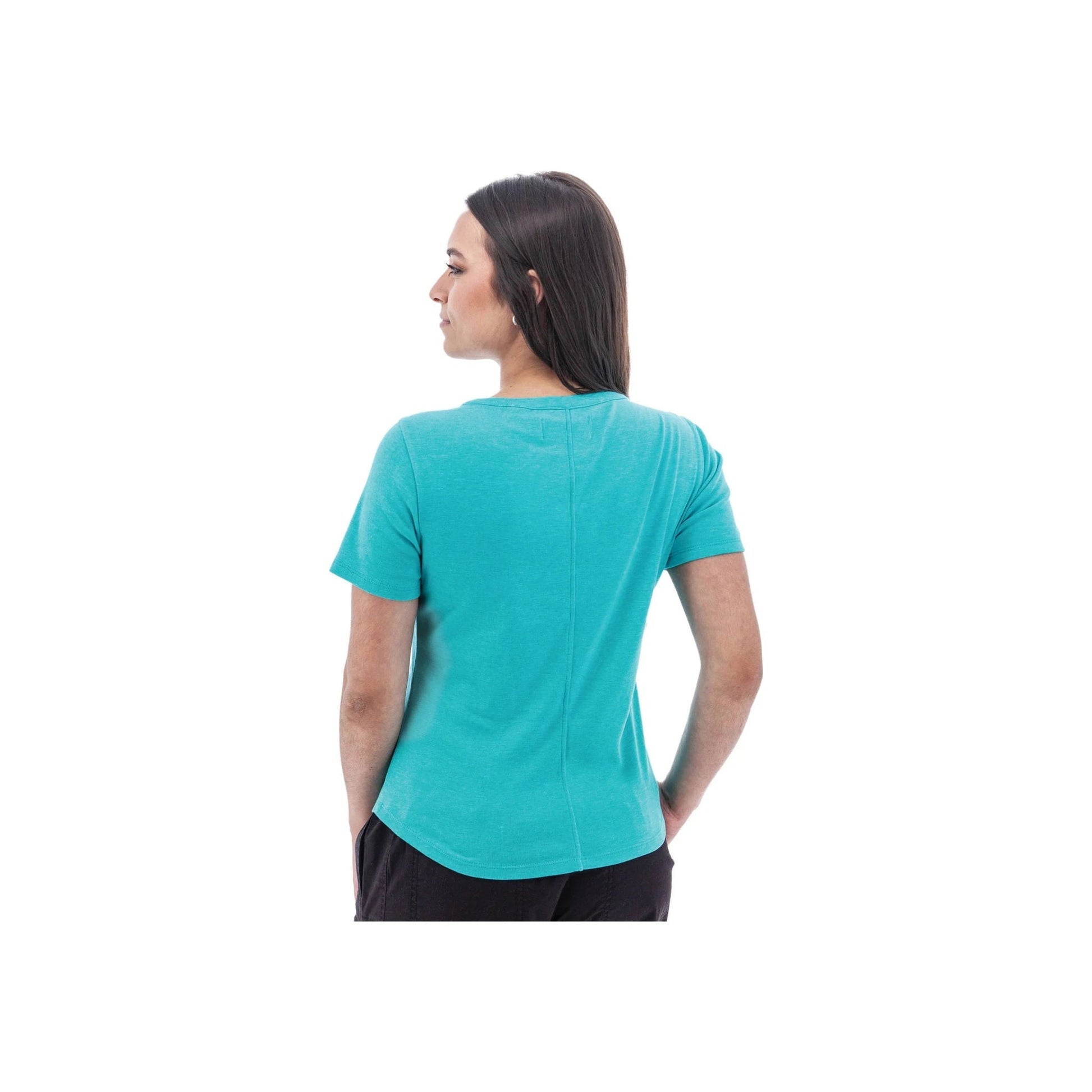 Aventura Women's Sandia Henley Tee - Ceramic by Lenny's Shoe & Apparel