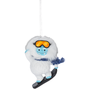 Yeti Snowboarder: A Legendary Winter Warrior Ornament