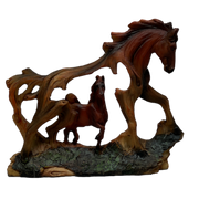 Brown Horse In A Horse Figurine