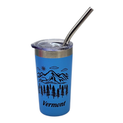Vermont Green Mountains Stainless Steel 2oz Shooter - Blue