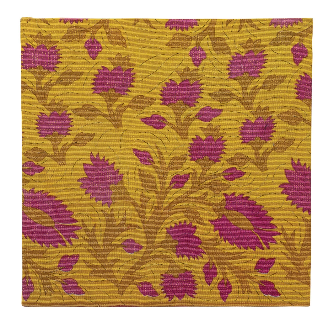 Wall Décor Bengali Rali Quilt Found Cotton & MDF Unique Patterns (Each One Will Vary) by Homeportonline