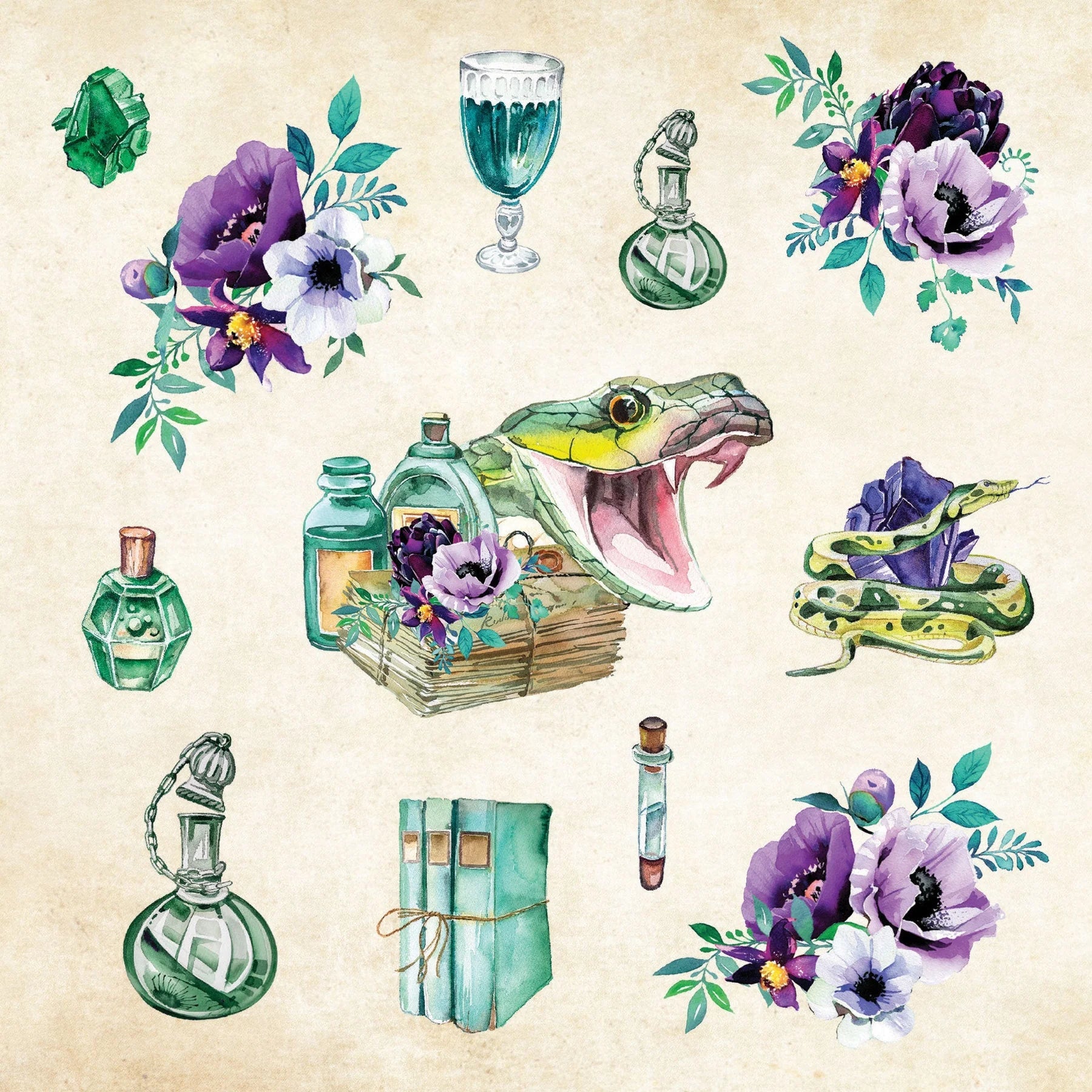 Sticker Book Mystical Ephemera by Homeportonline
