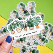 It's Nice That We're All Different Plant Vinyl Sticker by Wild Lark