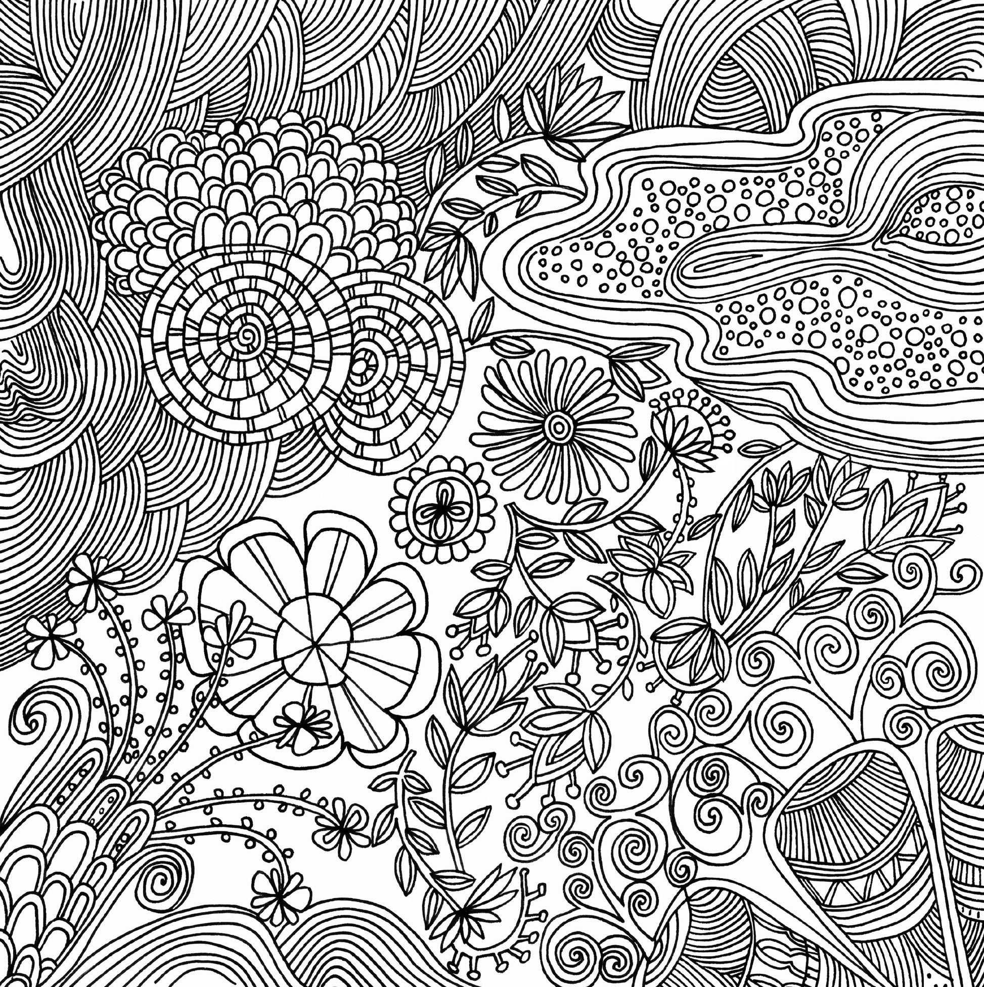 Artist's Adult Coloring Book Serenity by Homeportonline