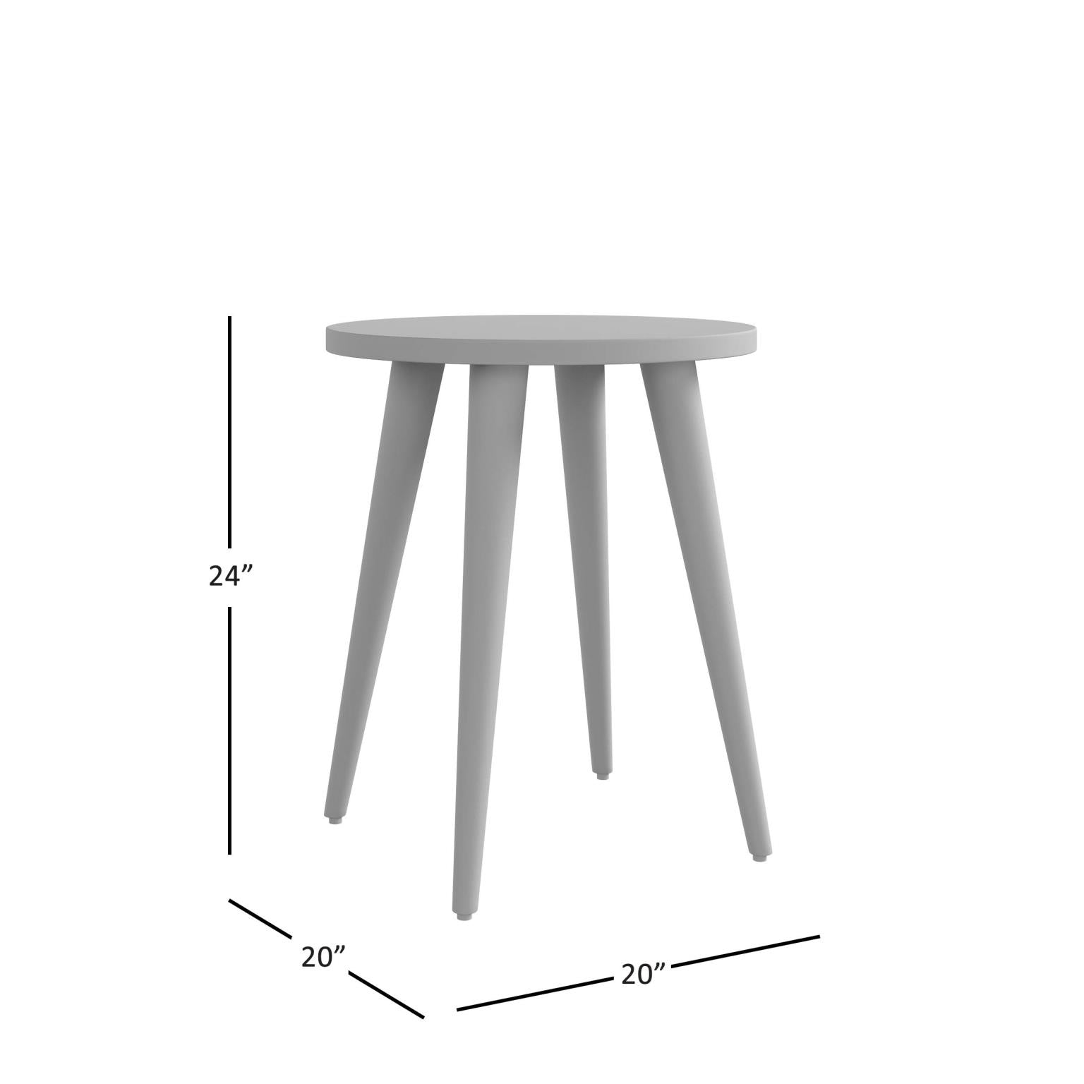 Prelude End Table Round Walnut by Homeportonline