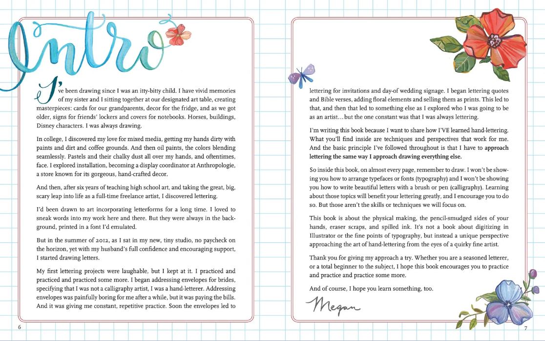 Art Center Artist's Book Hand Lettering by Homeportonline