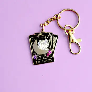 Glitter Punk Enamel Key Chains