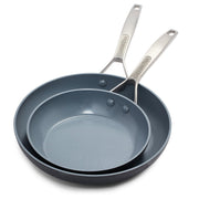 Paris Pro Ceramic Non-stick 2 Piece Open Fry Pan Set 10 And 12in by Homeportonline
