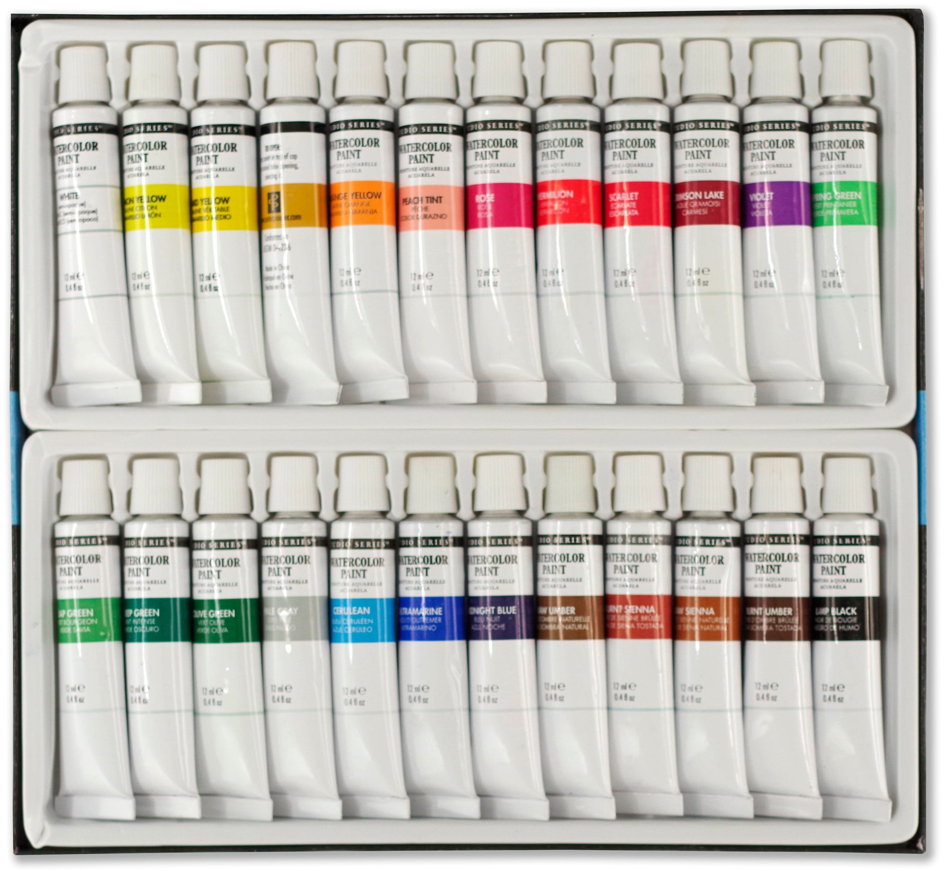 Art Center Paint Set Watercolor 24 Color 12ml Tubes by Homeportonline