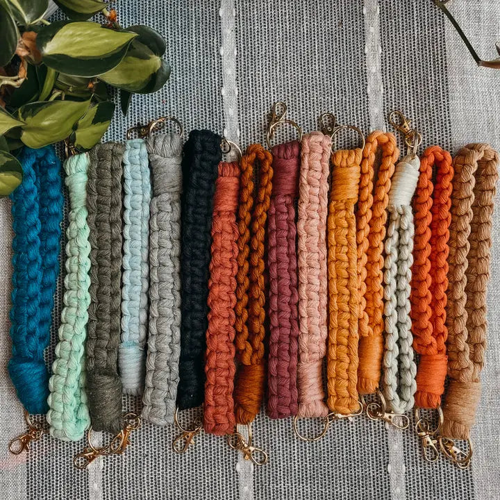 Macrame Wristlet Keychain