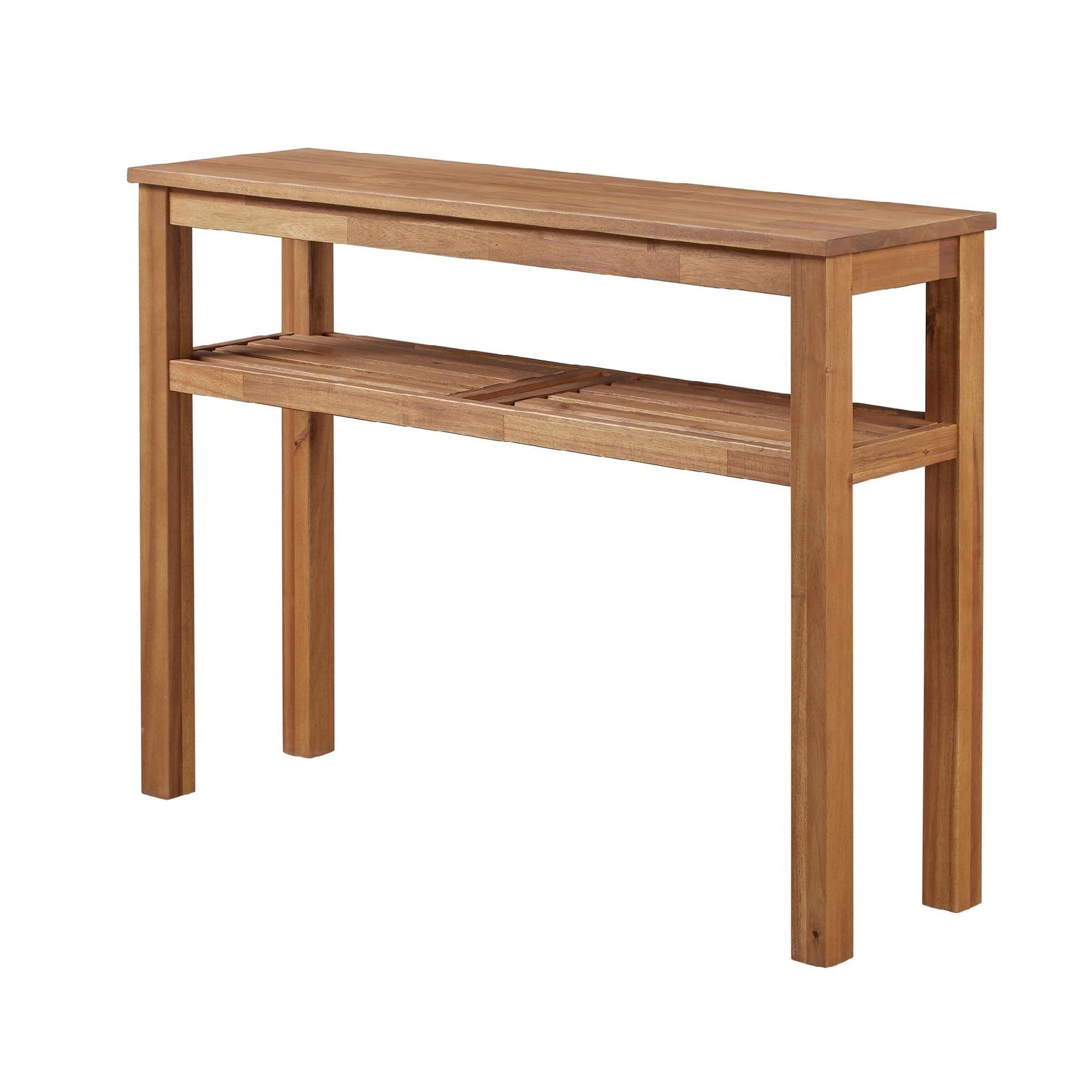 Tiburon Console With Shelf Amber by Homeportonline
