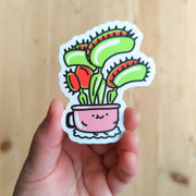 Venus Flytrap Vinyl Sticker
