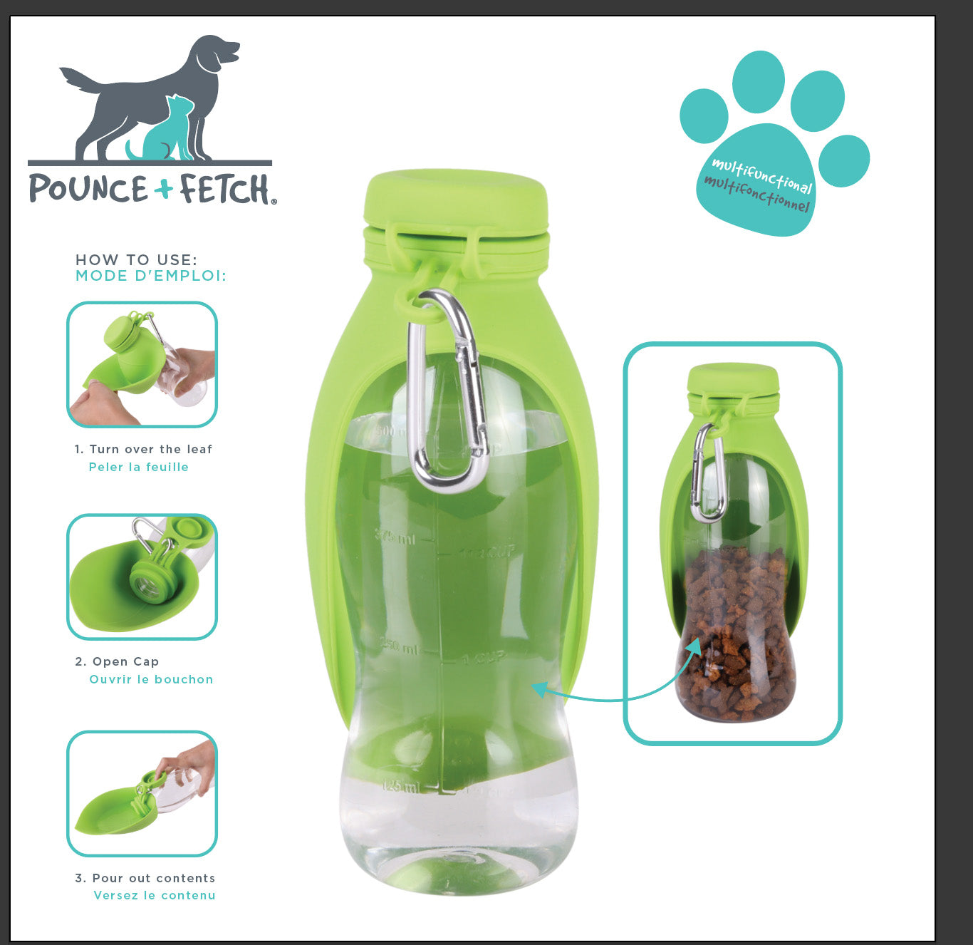 Pet Travel Bottle - Green by Homeportonline