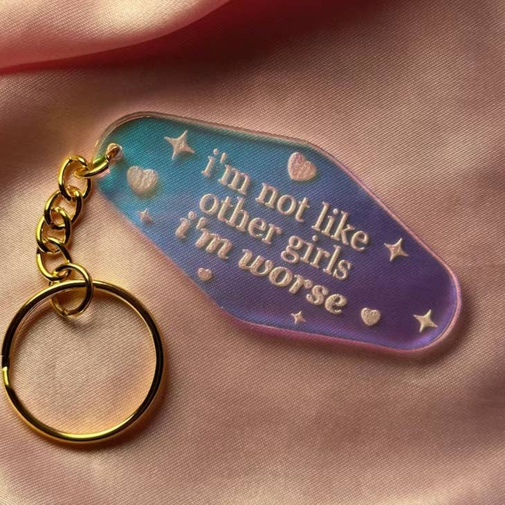 Iridescent Acrylic Keychain