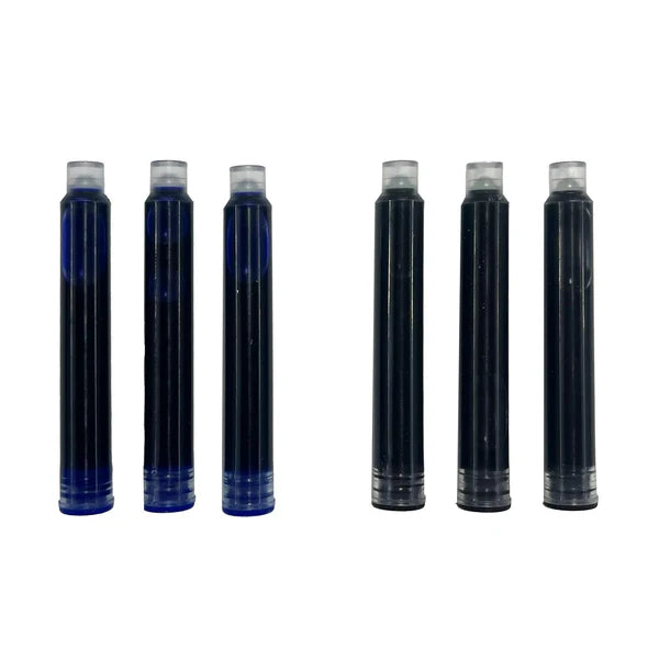 Fountain Pen Ink Refills Blue & Black 3 Each Set of 6 by Homeportonline