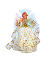 LED Fiber Optic Gold Angel Treetop