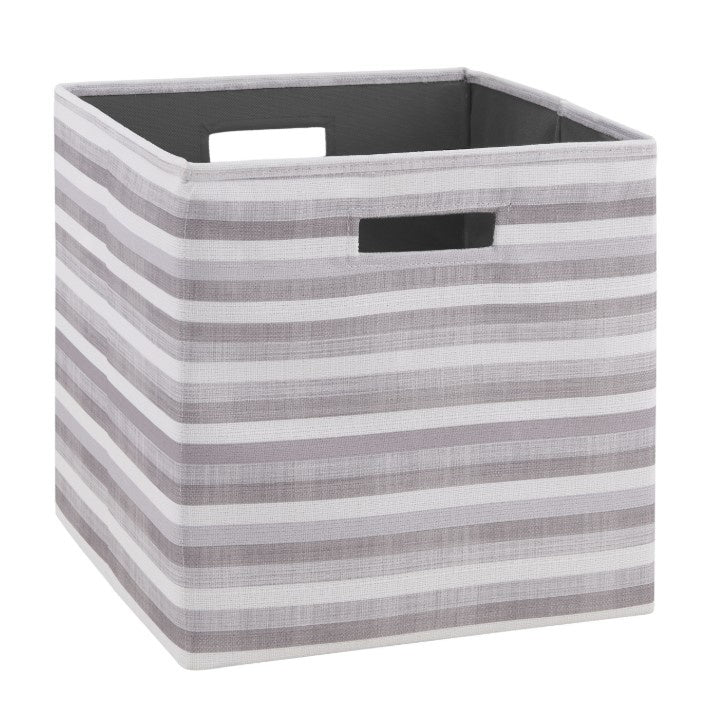 Cody Bin Grey Stripe by Homeportonline