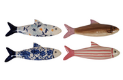 Decorative Stoneware Fish 4 Styles 12.25" long (Sold Individually) by Homeportonline