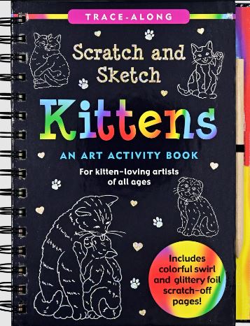 Scratch And Sketch Trace Along Activity Book Kittens by Homeportonline