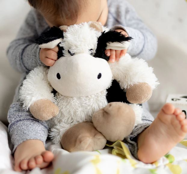 Warmies Cow Sitting Black & White by Homeportonline