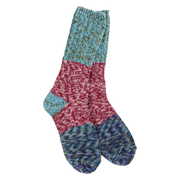 Socks - World's Softest Weekend Ragg Crew Cranberry Multi by Homeportonline