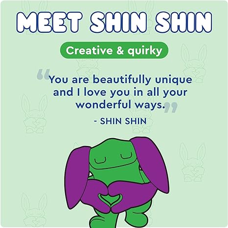 Bumpas Weighted Sensory Plush Shin Shin Green & Purple by Homeportonline
