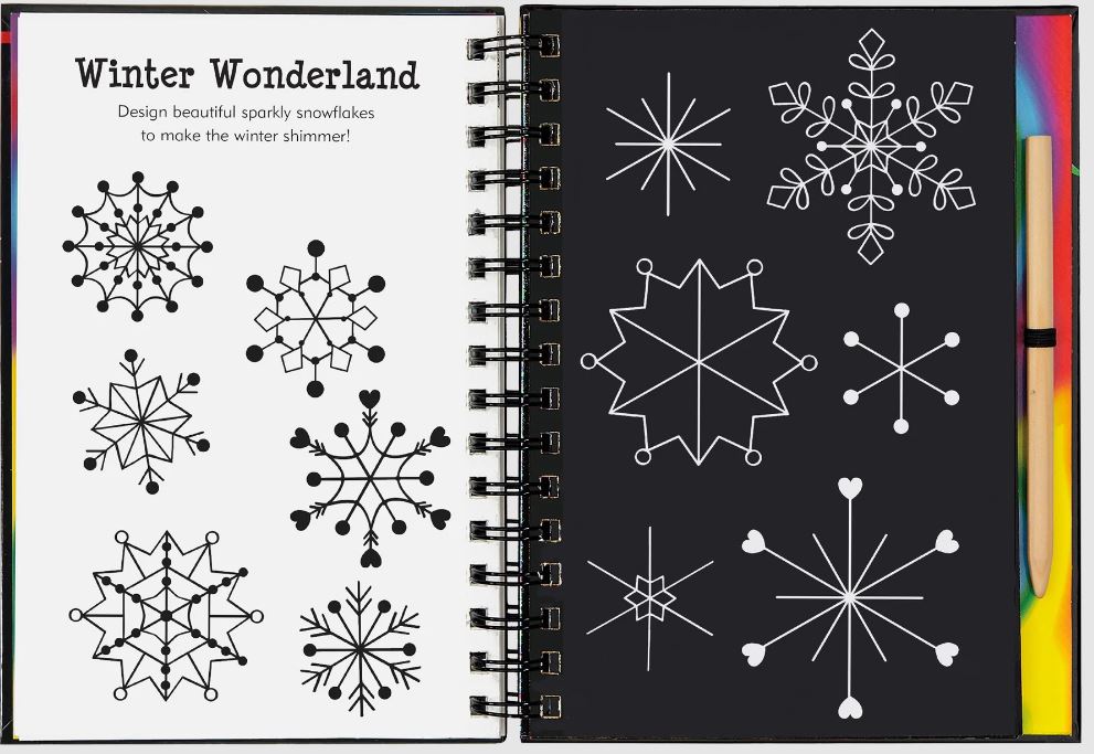 Scratch And Sketch Trace Along Activity Book Sparkle by Homeportonline