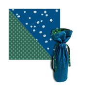 Reversible  Large Reusable Fabric Wine Gift Bag