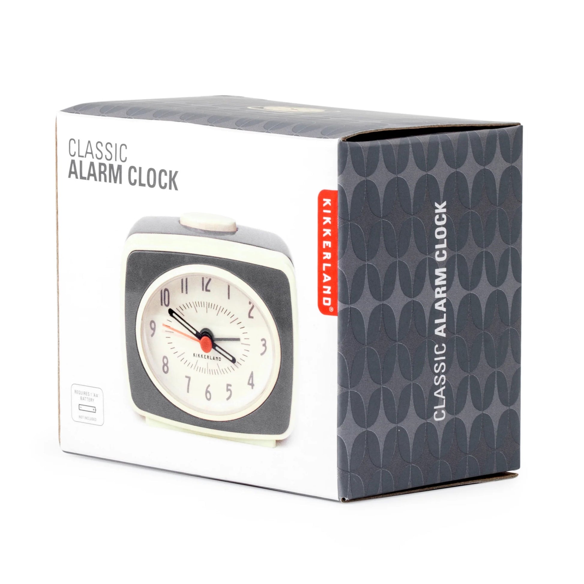 Classic Alarm Clock Grey by Homeportonline