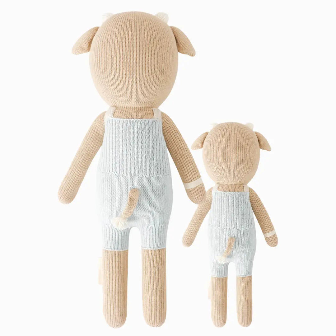 Asher the Cow Doll – Hand-Knit, 20" | Gives 10 Meals