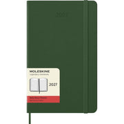 Moleskine Classic 12 Month 2027 Daily Planner, Hard Cover, Large (5 x 8.25), Myrtle Green, 400 pages