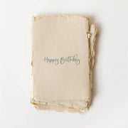 "Happy Birthday" Handmade Paper Card