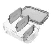 Bento Box - Steel Gray (With Removable Separators) by Homeportonline