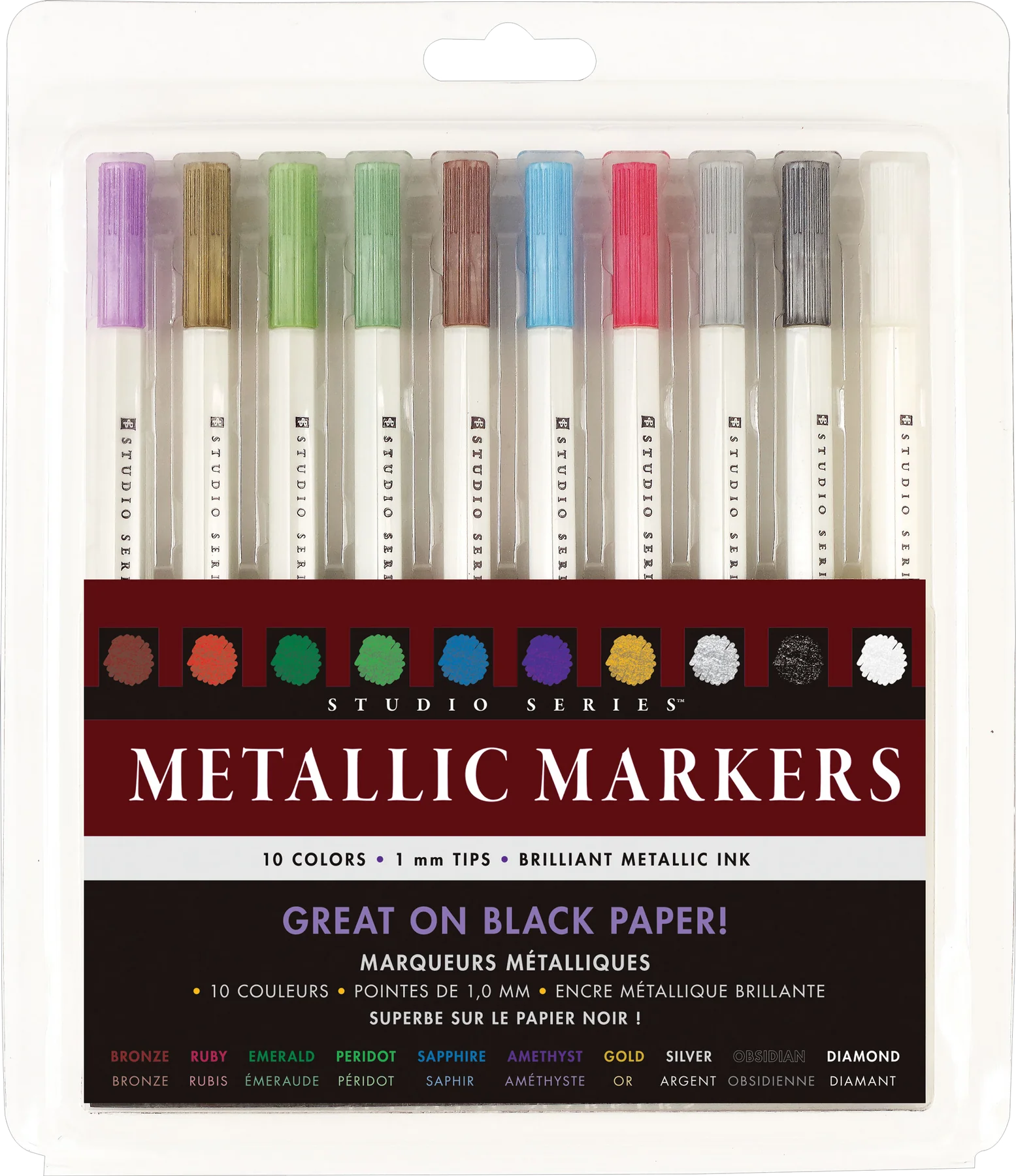 Art Center Markers Metallic 10 Colors by Homeportonline
