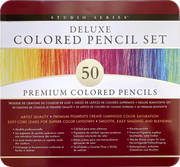 Art Center Colored Pencil Set 50 Piece in Storage Tin by Homeportonline