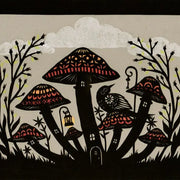 Rain Shelter - Cut Paper Art Print by Wild Lark