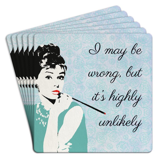 Bar Coaster | Hepburn I may be wrong by Homeportonline