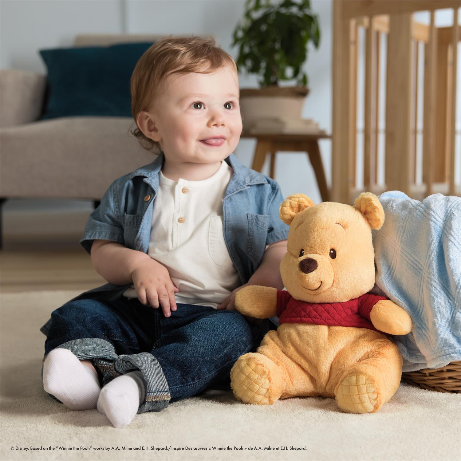 Plush Disney Oh So Snuggly Winnie The Pooh by Homeportonline