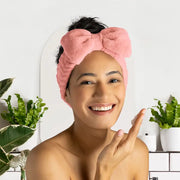 Lemon Lavender Take A Bow Ultra Plush Spa Headband