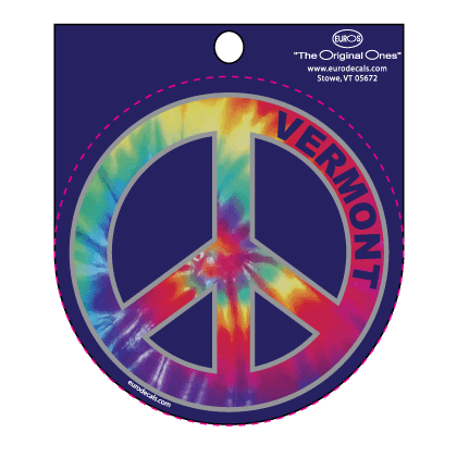 VT Tie Dye Peace 3″ Chrome by Homeportonline