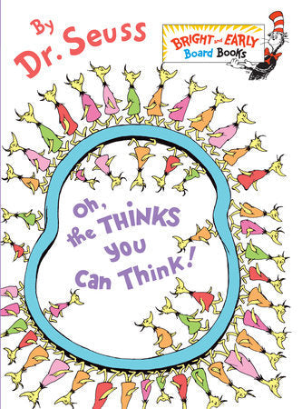 Dr. Seuss Book Oh The Thinks You Can Think (4x5 Board Book) by Homeportonline
