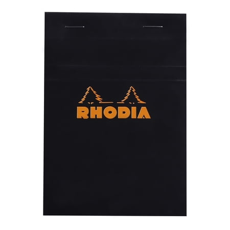 Rhodia Pad, Staple Bound, Graph, Black, 4" x 6"